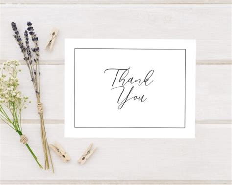 Simple Formal Thank You Card Go Print Plus
