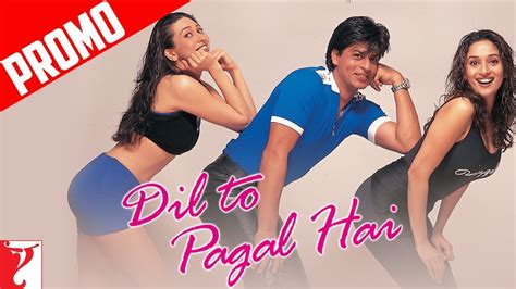 Song Promo Dil To Pagal Hai Title Shah Rukh Khan Madhuri Dixit