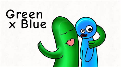 Rainbow Friends Green X Blue UwU Flipaclip YouTube