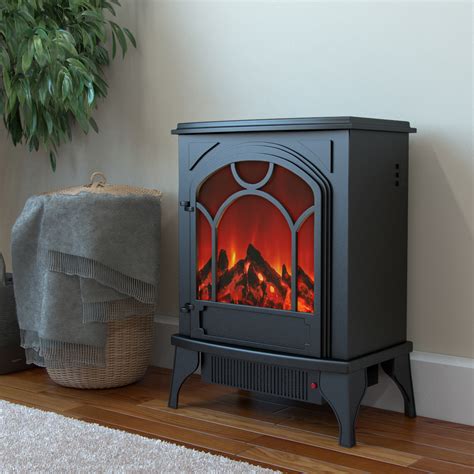 Aries Electric Fireplace Free Standing Portable Space Heater Stove