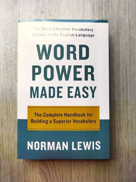Word Power Made Easy By Norman Lewis Lazada