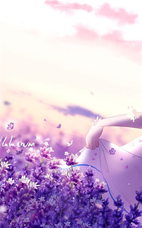 12 Aesthetic Anime Flower Wallpaper