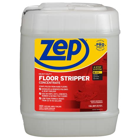 Zep Heavy Duty Floor Stripper Concentrate 5 Gallon Vinyl Floor Cleaner