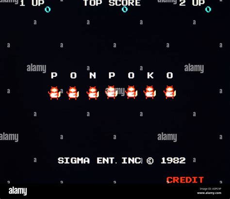 Ponpoko Sigma Ent Inc Venture Line 1982 Vintage Arcade Videogame