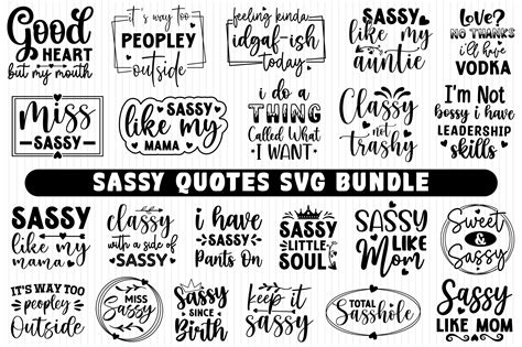 Sassy Quote Bundle Graphic By Mama · Creative Fabrica