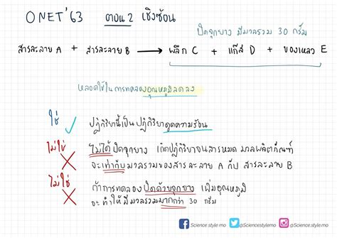 เฉลย onet ม.3 ปีการศึกษา 2561. โน้ตของ เฉลยข้อสอบ ONET ม.3 ปี63 ชั้น - Clear