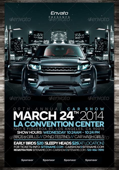 19 Car Show Flyer Templates Free And Premium Download