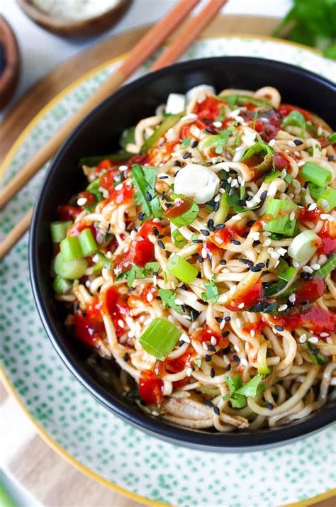 To do this, simply drain off the broth, then add any variety of vegetables or your favorite meat before warming in a frying pan or oven. Ramen Noodles with Spicy Chili Sauce - The Forked Spoon ...