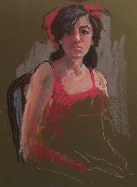 Connie Chadwell S Hackberry Street Studio On My Easel Dancer Portrait
