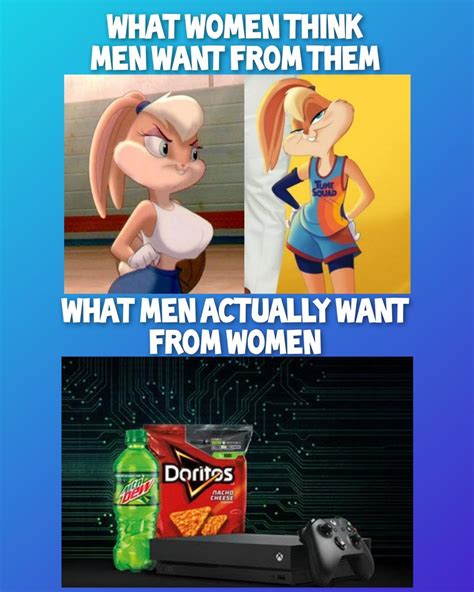 What Women Think Men Want Vs What Men Actually Want Meme By Deleted