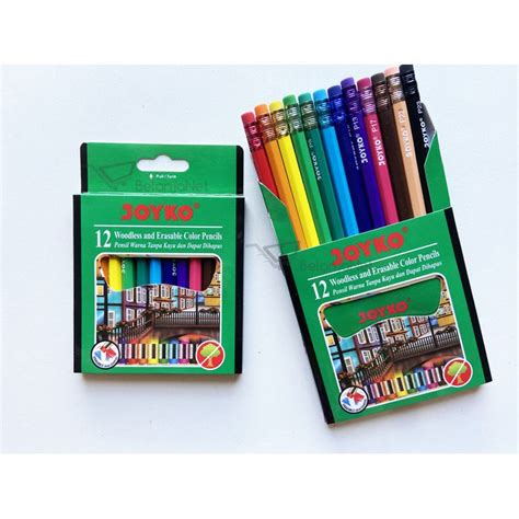 Jual Pensil Warna Dapat Dihapus Erasable Joyko Cp 120 1 Set 12