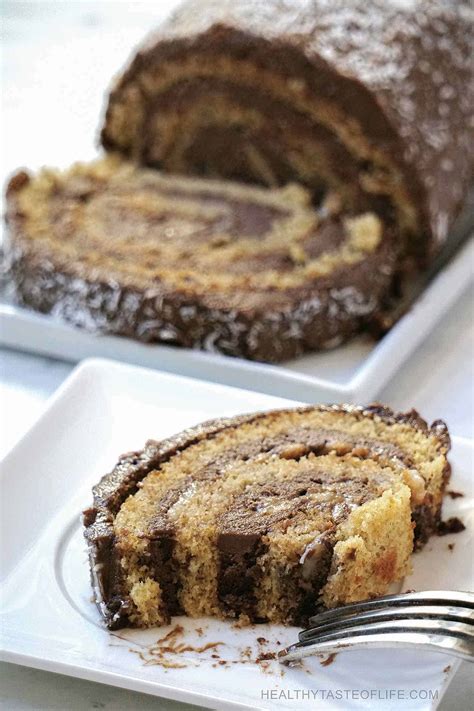 So what advice or recipes do you folks have for flavorful desserts that use no/minimal sugar? Gluten Free Swiss Roll Cake With Carob Frosting (Dairy Free) | Healthy Taste Of Life