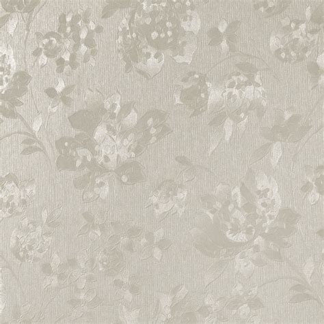 Floral Silk White Shimmer Wallpaper Graham And Brown