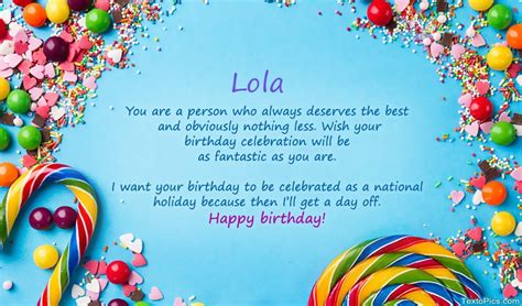 Happy Birthday Lola Pictures Congratulations