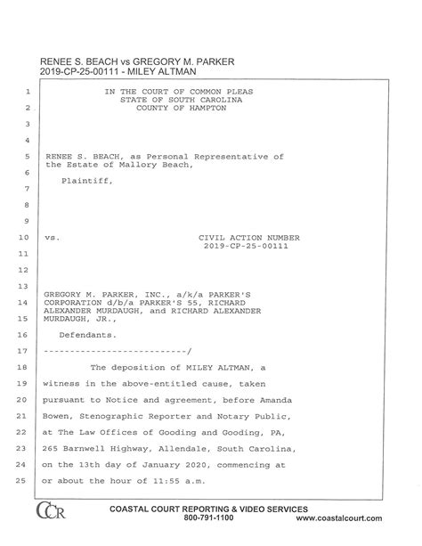 The Boat Crash Documents - Miley Altman's Deposition : r