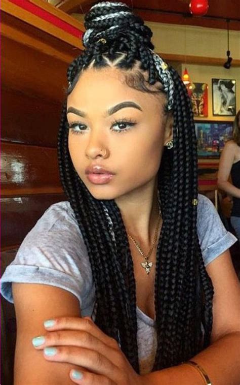 Huge buns are very impressive. 35 Best Black Braided Hairstyles for 2020