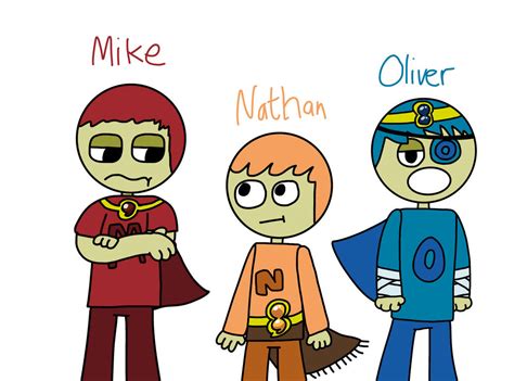 Alphabet Lore Humanized Mike Nathan And Oliver By Bazmandude On