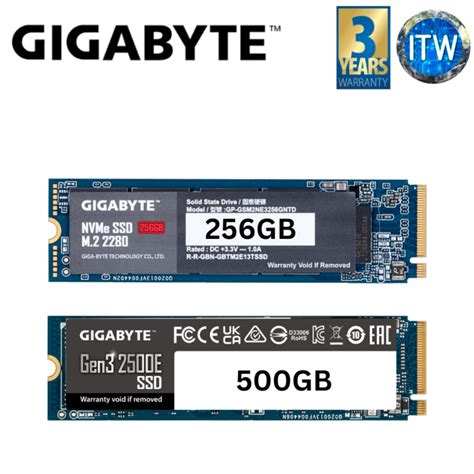 Itw Gigabyte M2 2280 Pci Express 30 X4 Nvme 13 Ssdsolid State