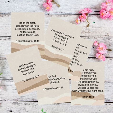 Bible Verse Cards Etsy