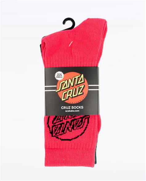 Santa Cruz Pop Mono Sock 4pk Ozmosis Socks