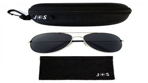 J S Premium Military Style Classic Aviator Sunglasses Polarized 100 Uv Protection Youtube