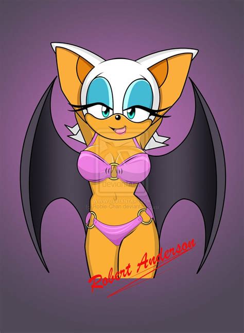 Rouge The Bat Rule 34 Rouge In A Sexy Bikini 2 By Robie Chan Sexy