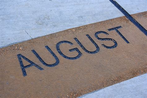 August - Free high resolution photo of the word August - part of a ...