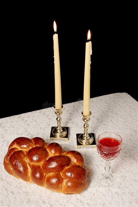 Shabbat Candles Lighted Stock Image Image Of Celebrate 322355