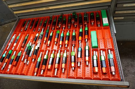 12 Drawer Cabinet With Large Qty Of Plug Gauges