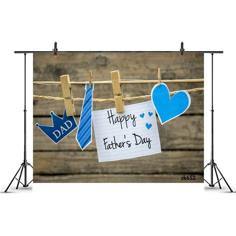 Happy Fathers Day Backdropheart Necktie Wooden Plank Etsy