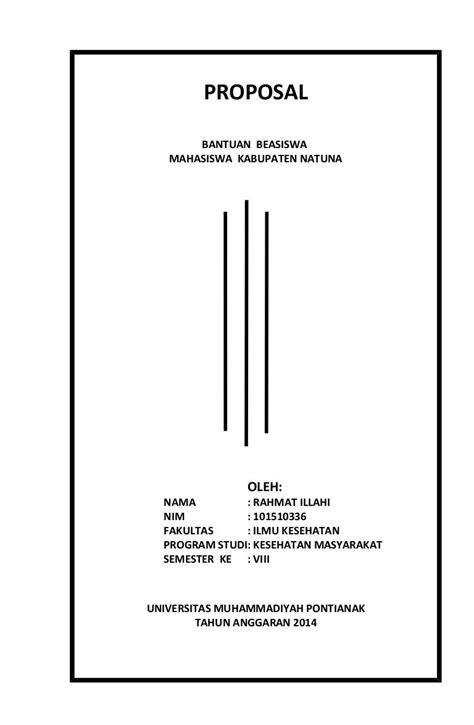 Contoh Cover Proposal Bisnis - Galeri Sampul