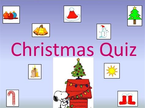 End Of Term Christmas Quiz Four Parts Teaching Resources