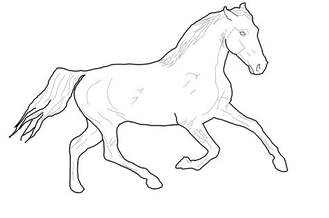 Running horse by chronically on deviantart. Running Horse Lineart by Bright-In-The-Night on DeviantArt
