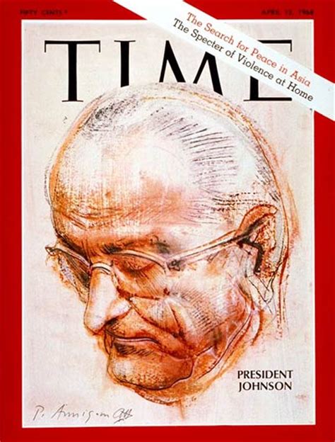 Time Magazine Cover Lyndon B Johnson Apr 12 1968