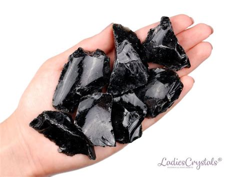 Black Obsidian Rough Stone Black Obsidian Raw Stone Raw Etsy Black