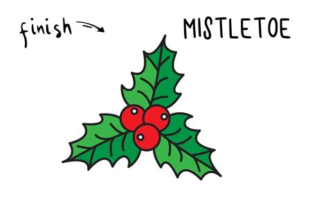 Printable Mistletoe