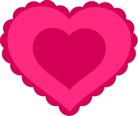OnlineLabels Clip Art - Pink Lace Heart png image