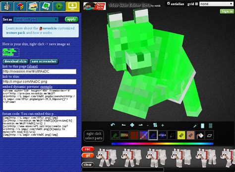 Minecraft Mob Skin Editor Education