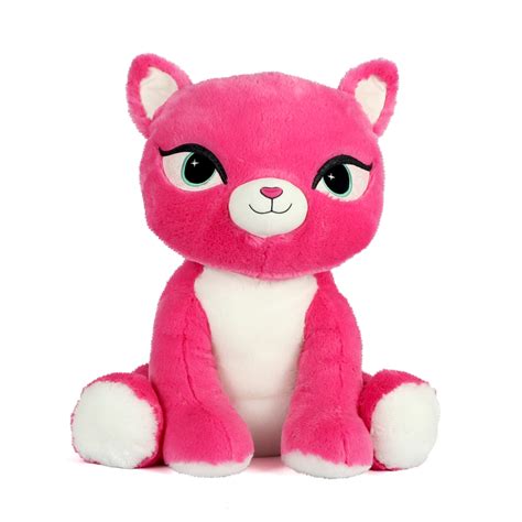 Holiday Time 26” Classic And Fun Plush Bright Pink Cat