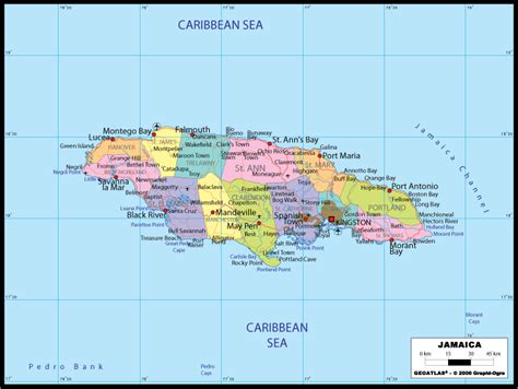 Map Of Jamaica Jamaica Maps