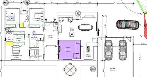 Imprimer Plan Maison Plain Pied 120m2 Dessin Iochroma