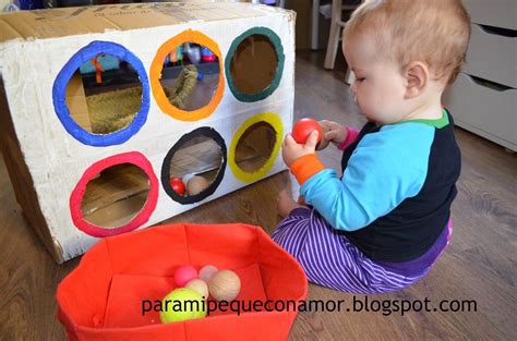 La franja de 16 a 18 está dirigida a segundo y tercer grado y es. Para mi peque con amor: Caja grande con agujeros. | Juegos ...