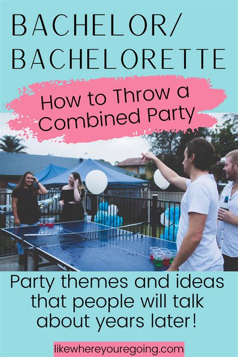 Ideas For Throwing An Epic Combined Bachelorbachelorette Party Bachelorette Bachelor Party