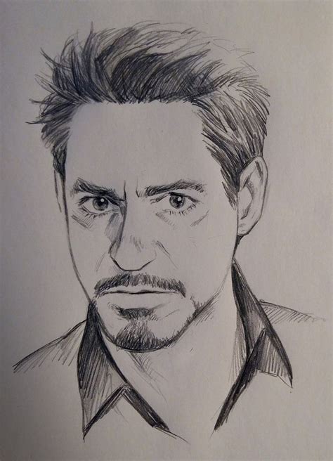 Tony Stark By Hallpen Iron Man Drawing Marvel Art Drawing People