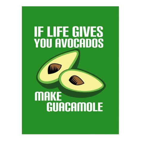 Funny Guacamole Avocado Joke Postcard How To Make