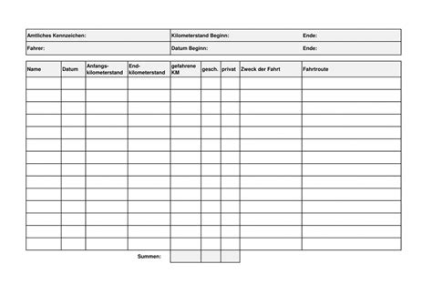 Die zeiterfassung von freizeitausgleich und überstunden kann sehr zeitaufwändig sein. Fahrtenbuch Finanzamt Vorlage Excel Kostenlos - Casagenotta