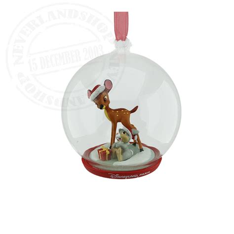 9409 Dome Ornament Bambi And Thumper Disney Christmas Ornaments