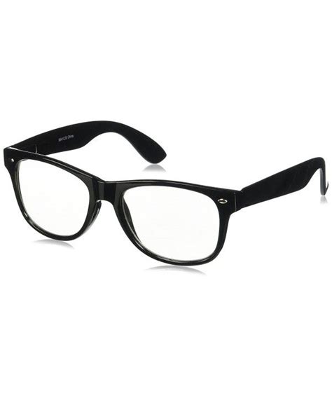 Retro Nerd Geek Oversized Black Framed Spring Temple Clear Lens Womens Eye Glasses Sunglasses