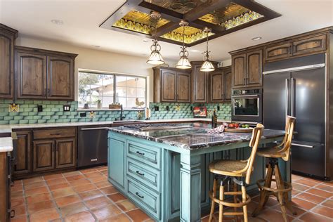 Southwest Inspired Kitchen Kitchen And Bath Remodeling Turquoise