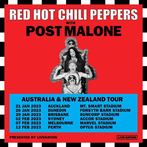 Red Hot Chili Peppers Milton Tickets Suncorp Stadium Jan 29 2023